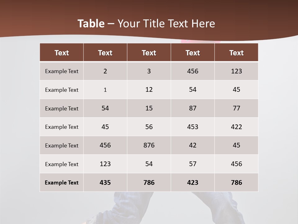 Funky Jump Woman PowerPoint Template