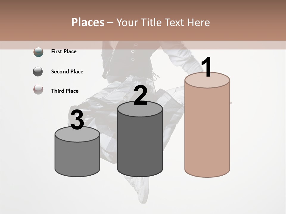 Dancer Flying Man PowerPoint Template