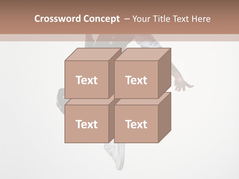 Dancer Flying Man PowerPoint Template