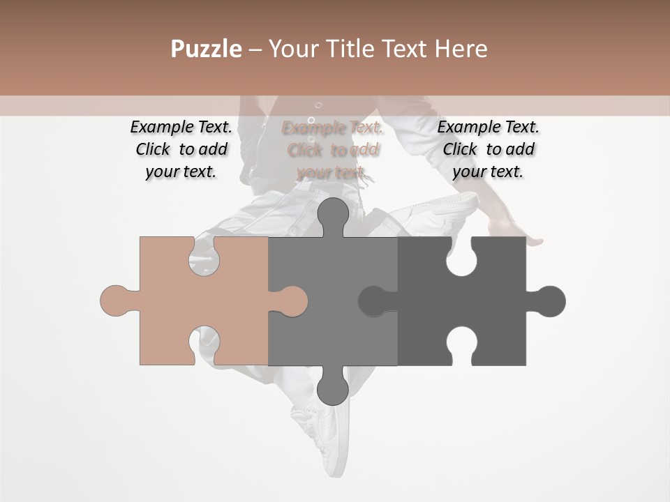 Dancer Flying Man PowerPoint Template