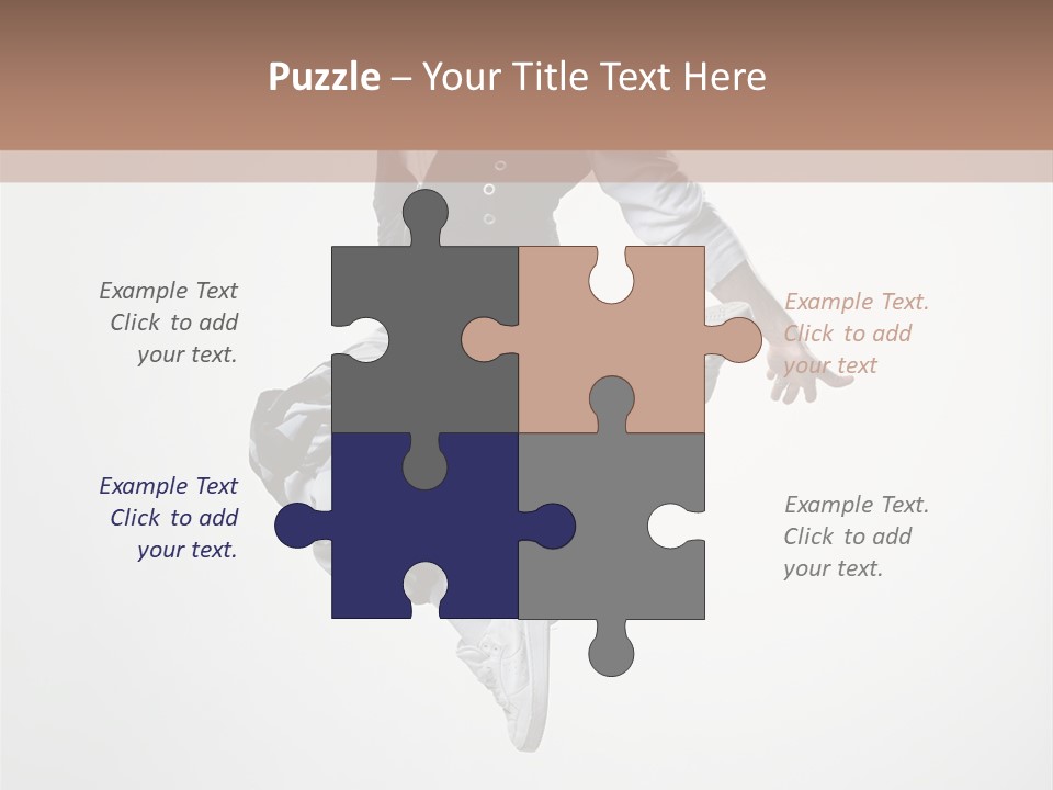 Dancer Flying Man PowerPoint Template