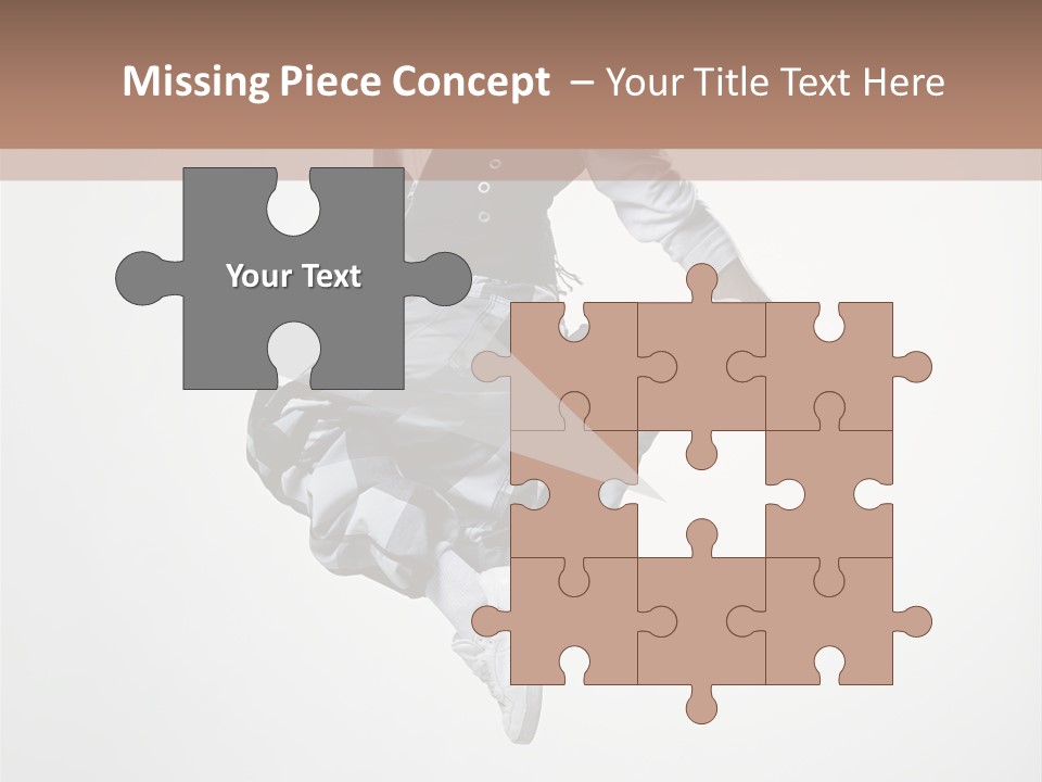 Dancer Flying Man PowerPoint Template