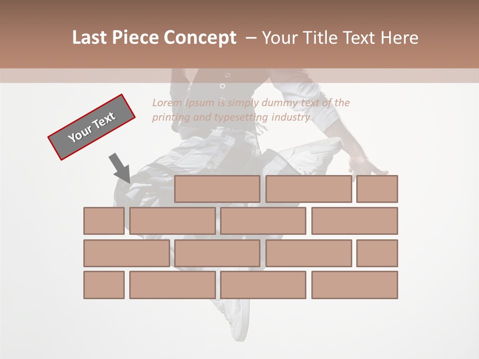 Dancer Flying Man PowerPoint Template