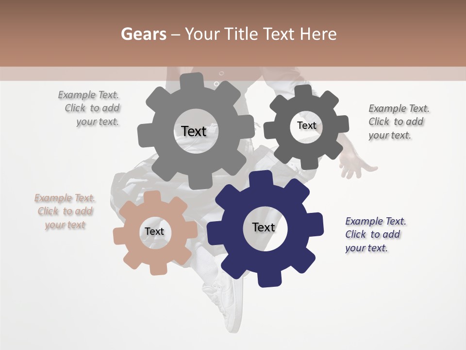 Dancer Flying Man PowerPoint Template