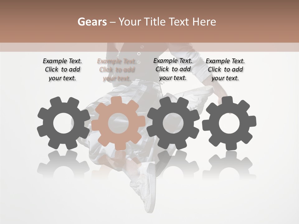 Dancer Flying Man PowerPoint Template