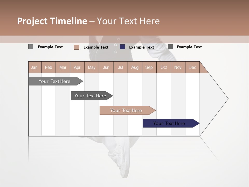 Dancer Flying Man PowerPoint Template