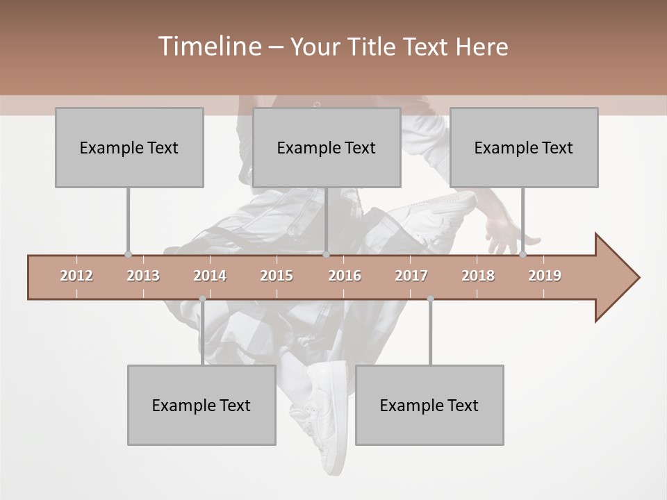 Dancer Flying Man PowerPoint Template