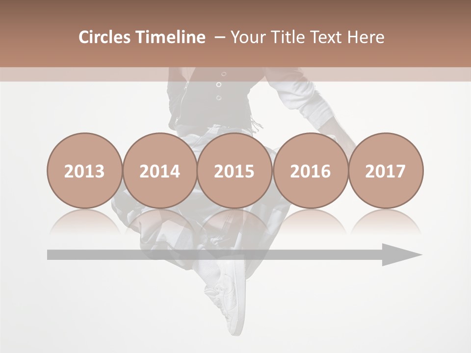 Dancer Flying Man PowerPoint Template