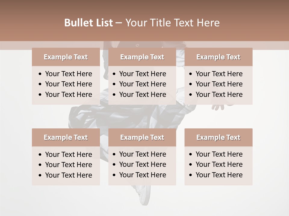 Dancer Flying Man PowerPoint Template