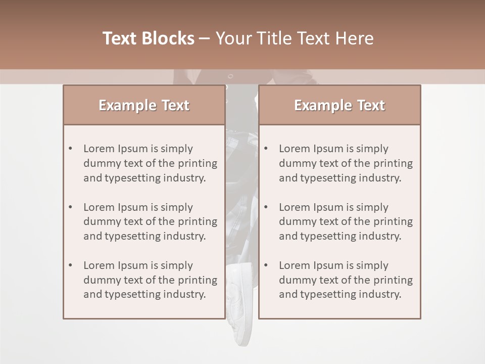 Dancer Flying Man PowerPoint Template