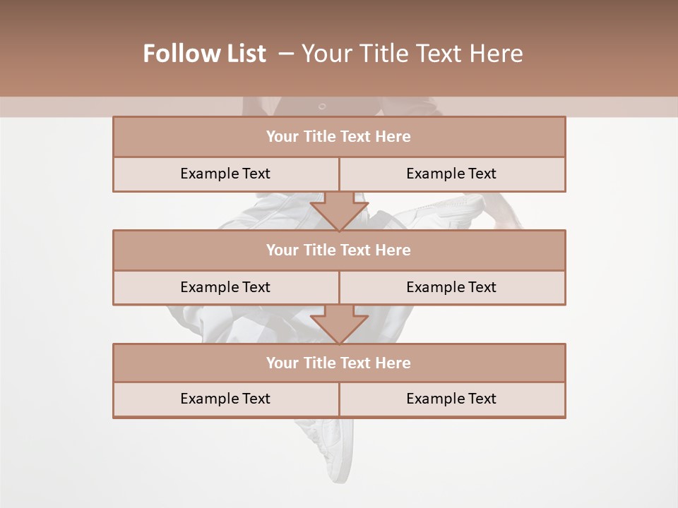 Dancer Flying Man PowerPoint Template