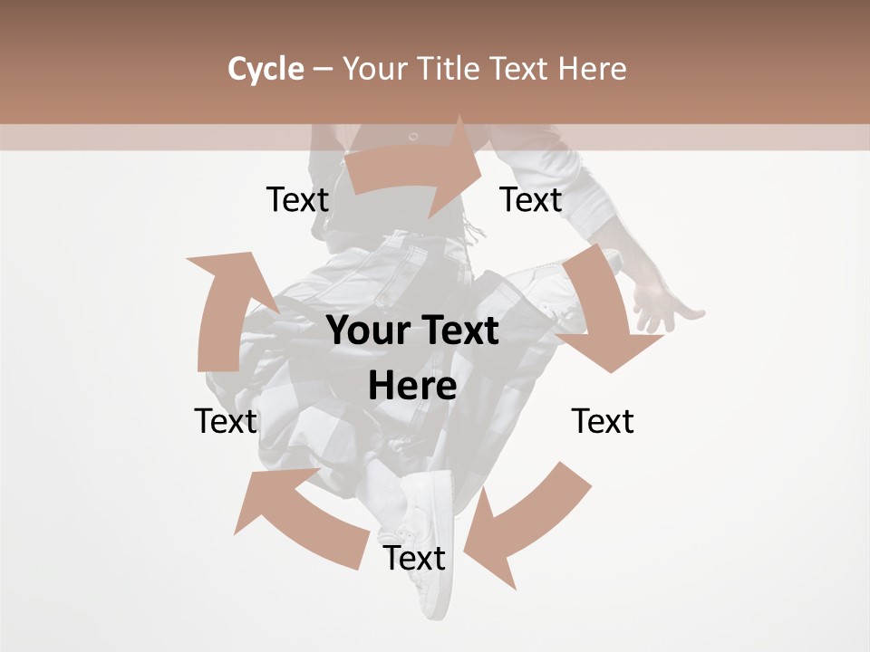 Dancer Flying Man PowerPoint Template