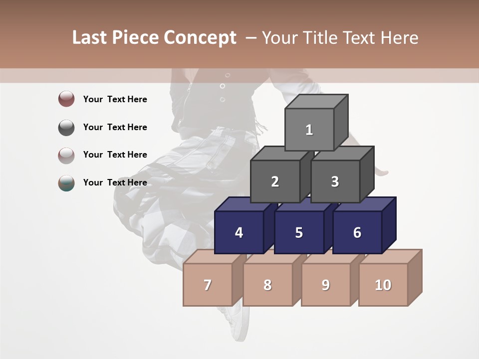 Dancer Flying Man PowerPoint Template