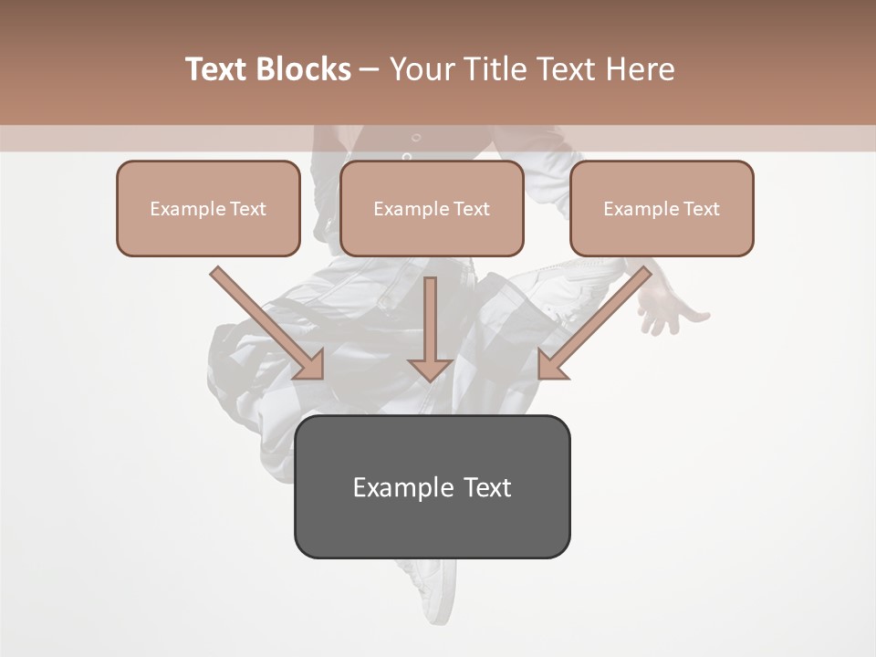 Dancer Flying Man PowerPoint Template