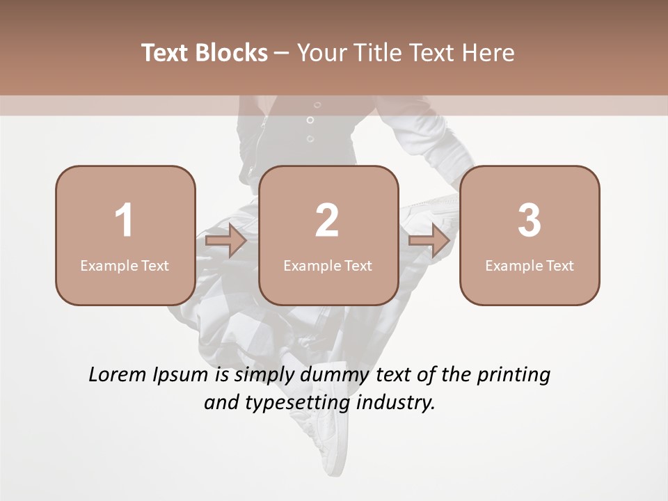 Dancer Flying Man PowerPoint Template