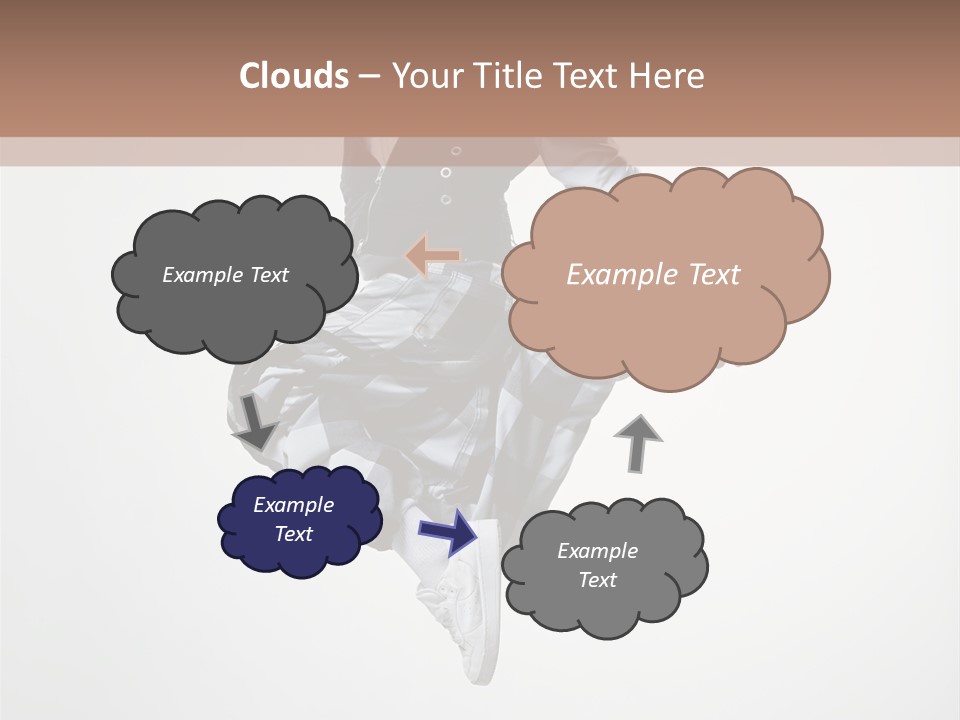 Dancer Flying Man PowerPoint Template