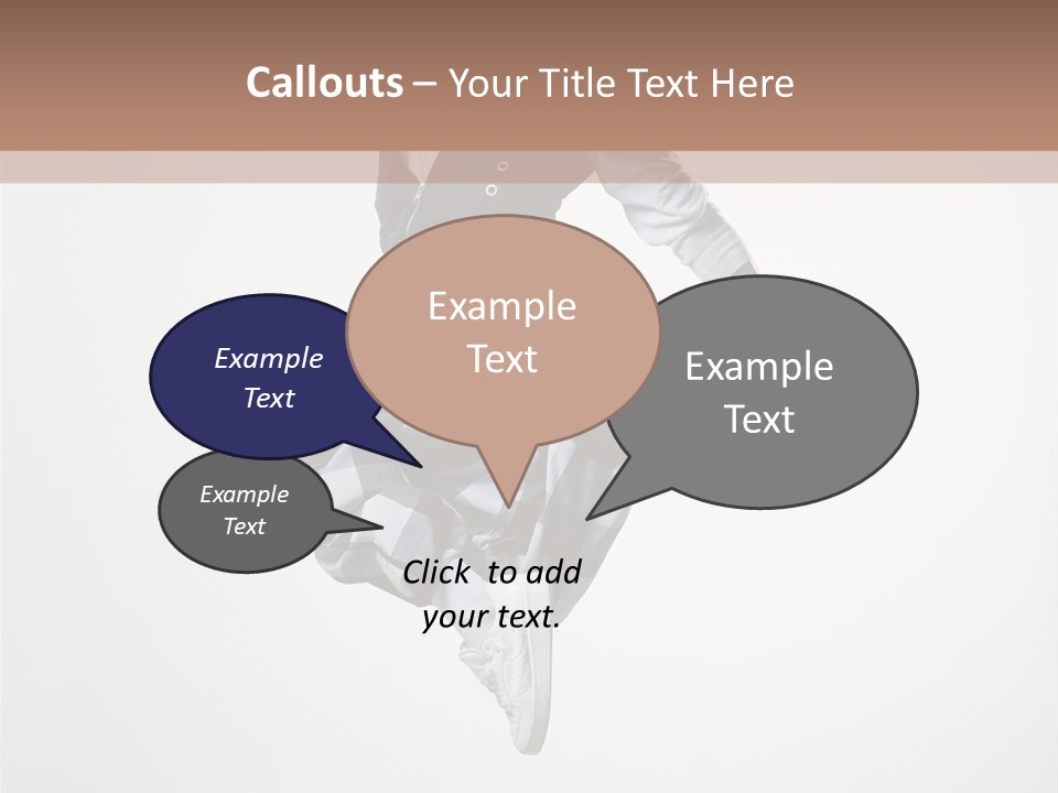 Dancer Flying Man PowerPoint Template