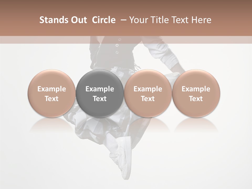 Dancer Flying Man PowerPoint Template