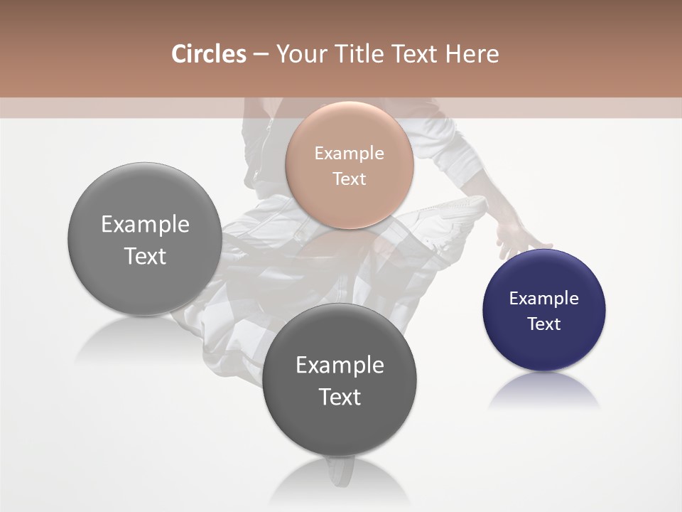 Dancer Flying Man PowerPoint Template