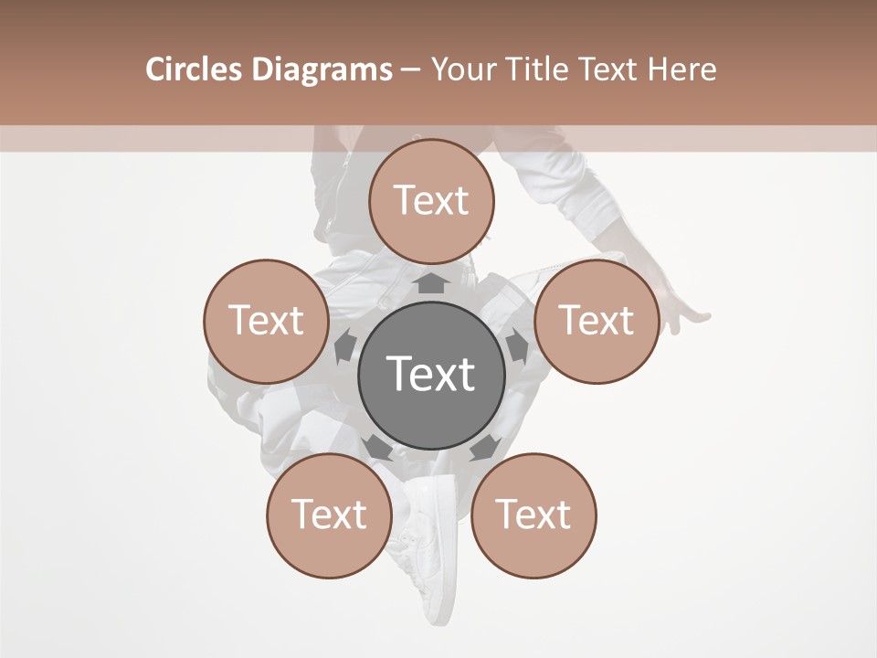 Dancer Flying Man PowerPoint Template