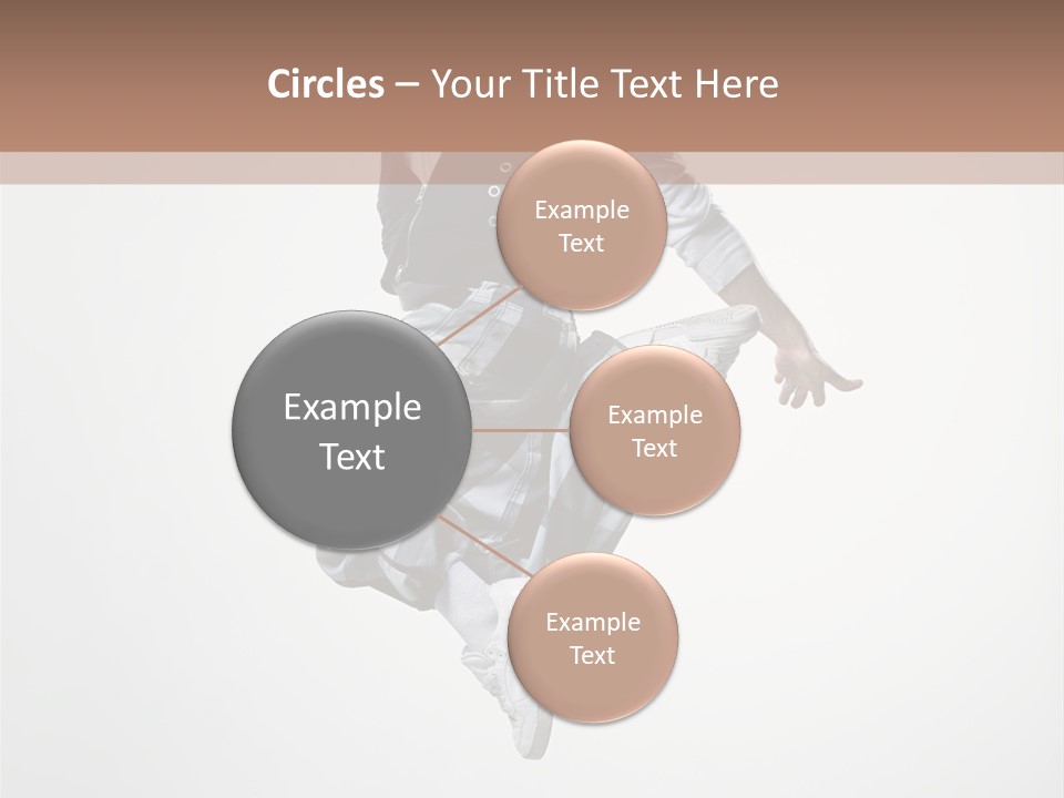 Dancer Flying Man PowerPoint Template