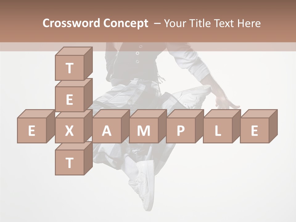 Dancer Flying Man PowerPoint Template