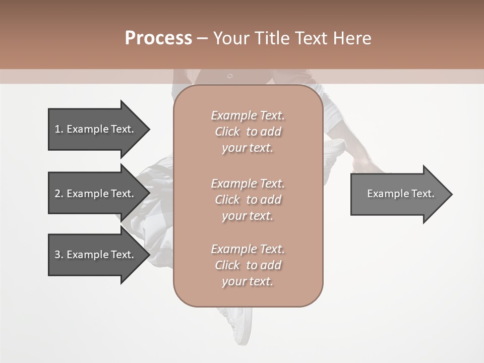 Dancer Flying Man PowerPoint Template