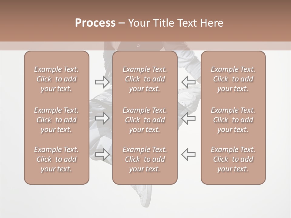 Dancer Flying Man PowerPoint Template