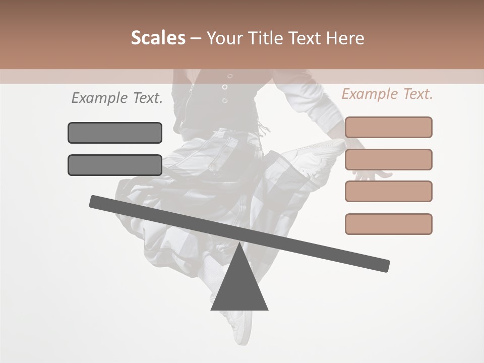 Dancer Flying Man PowerPoint Template