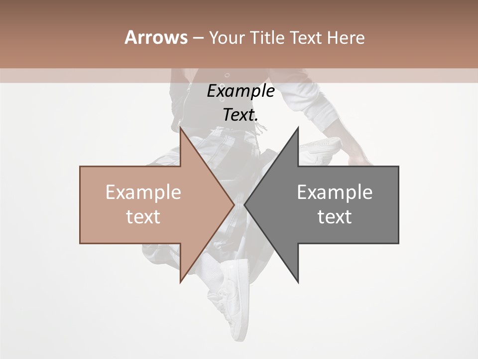 Dancer Flying Man PowerPoint Template