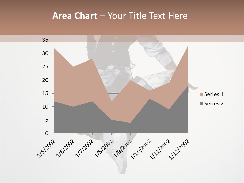 Dancer Flying Man PowerPoint Template