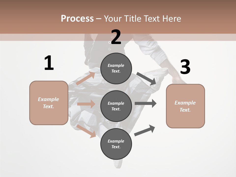 Dancer Flying Man PowerPoint Template