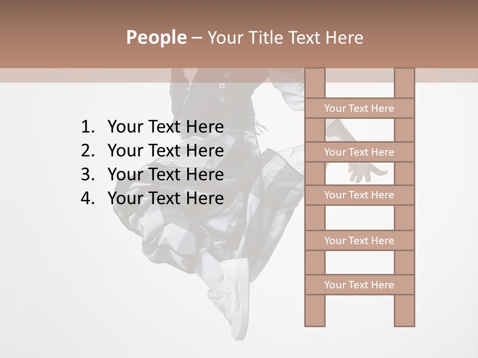 Dancer Flying Man PowerPoint Template