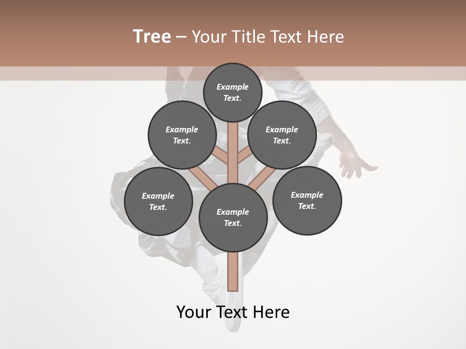 Dancer Flying Man PowerPoint Template
