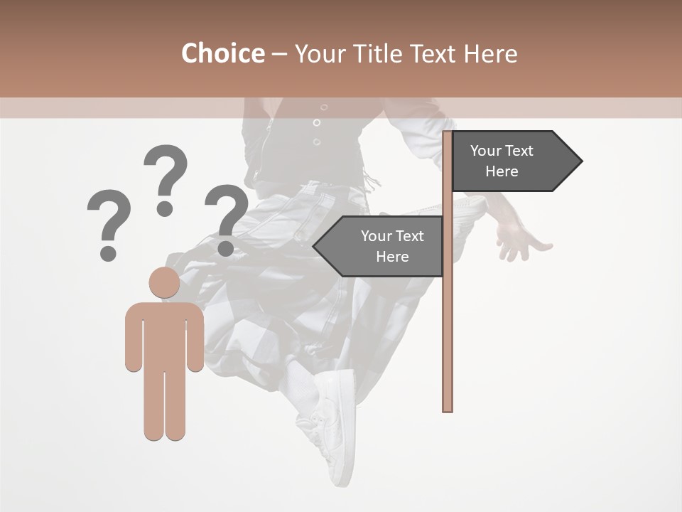 Dancer Flying Man PowerPoint Template