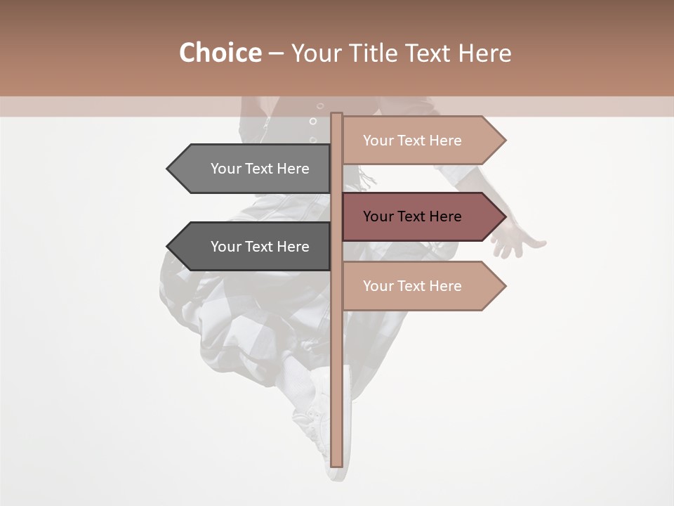 Dancer Flying Man PowerPoint Template