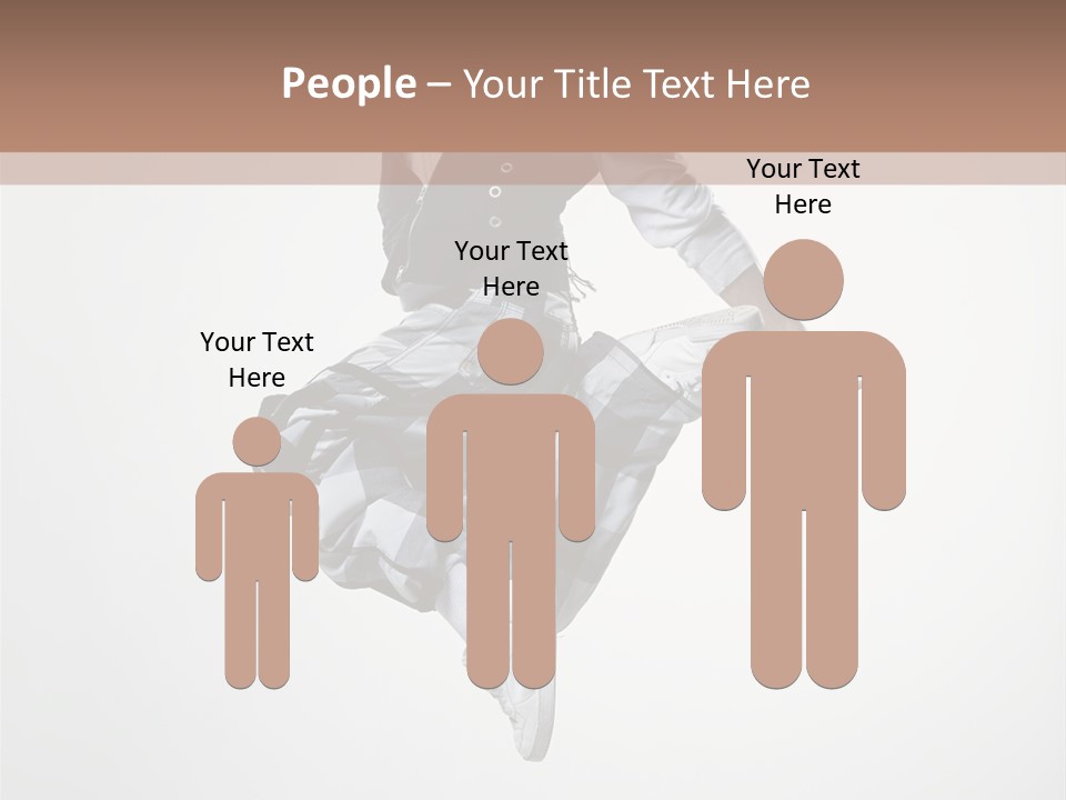 Dancer Flying Man PowerPoint Template