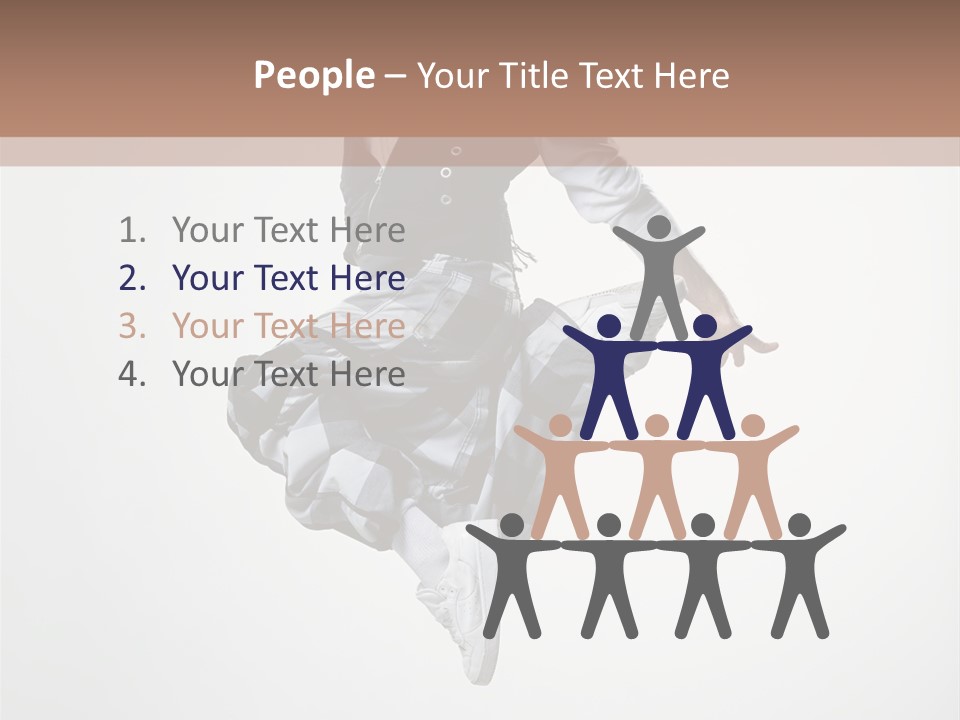 Dancer Flying Man PowerPoint Template