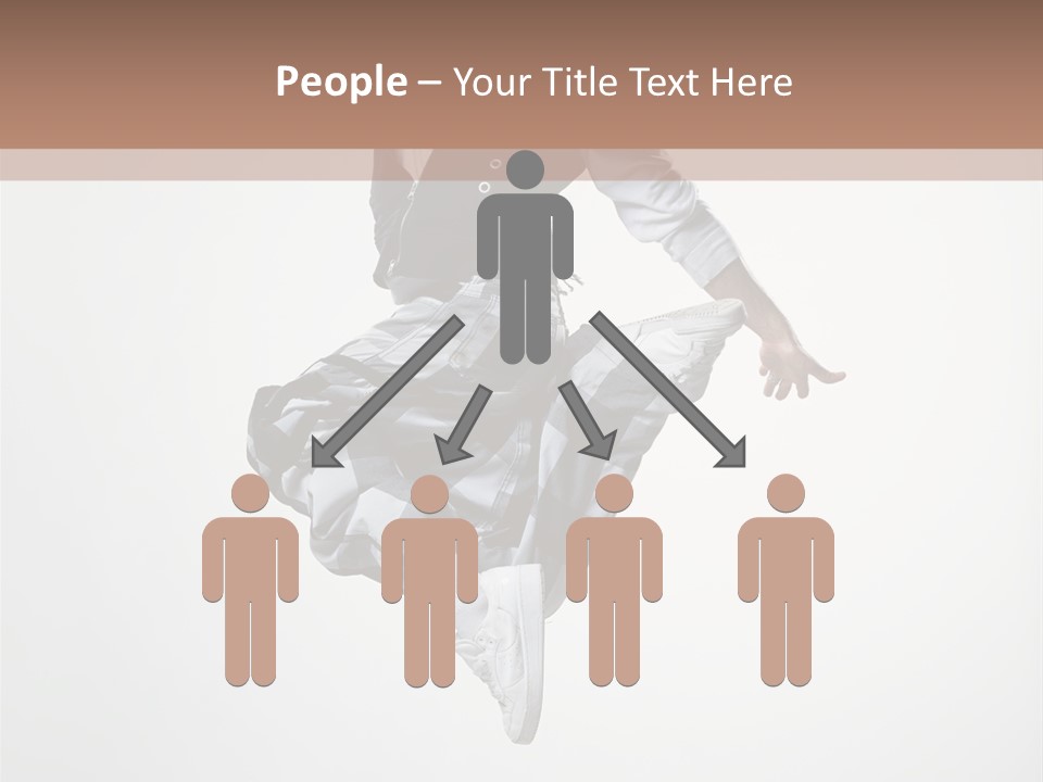 Dancer Flying Man PowerPoint Template