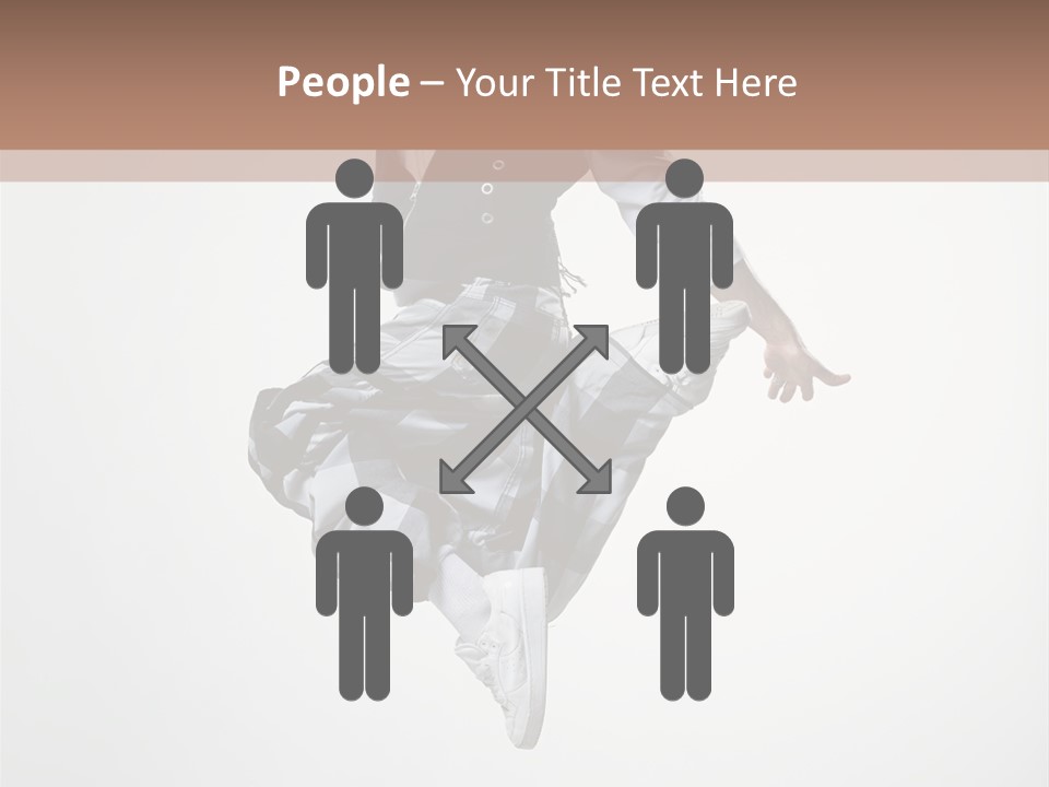 Dancer Flying Man PowerPoint Template