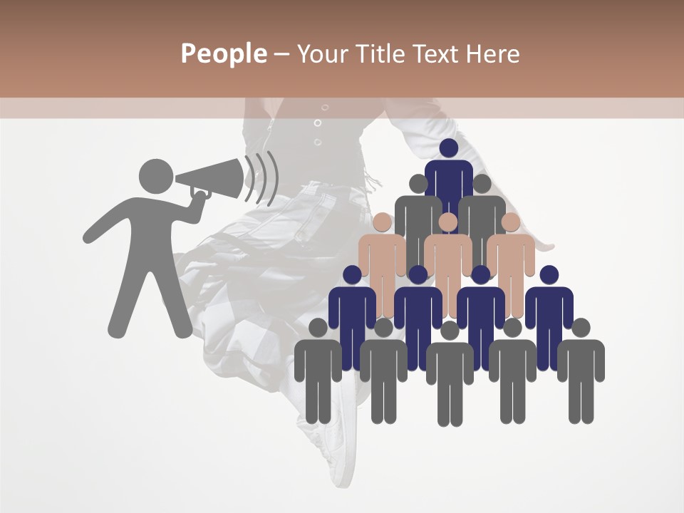 Dancer Flying Man PowerPoint Template