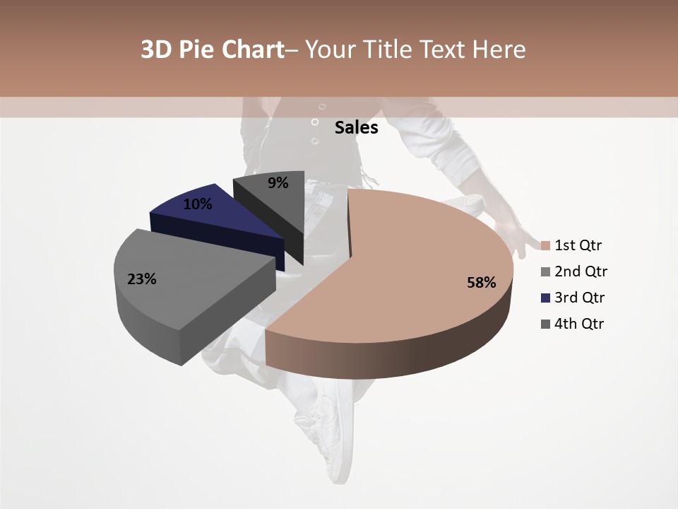 Dancer Flying Man PowerPoint Template