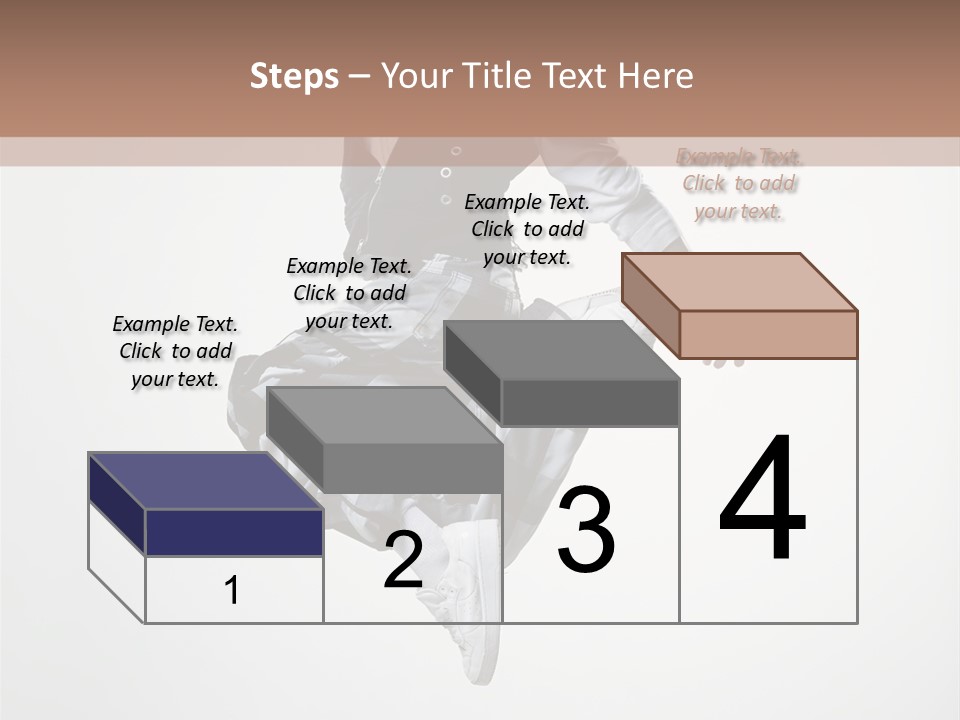 Dancer Flying Man PowerPoint Template