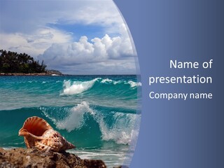 Ribs Waves Holiday PowerPoint Template