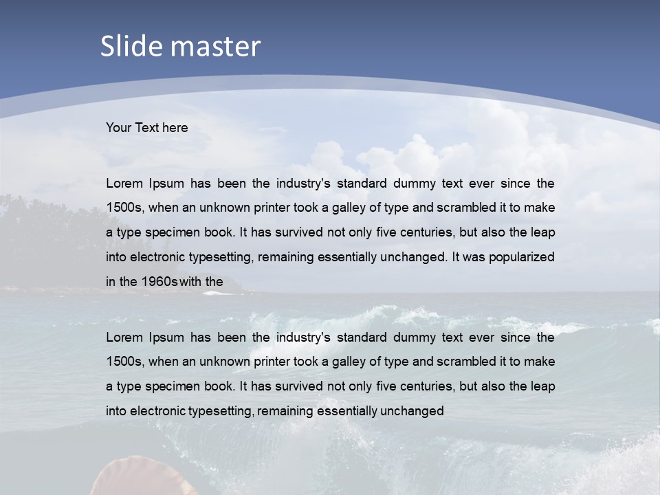 Ribs Waves Holiday PowerPoint Template