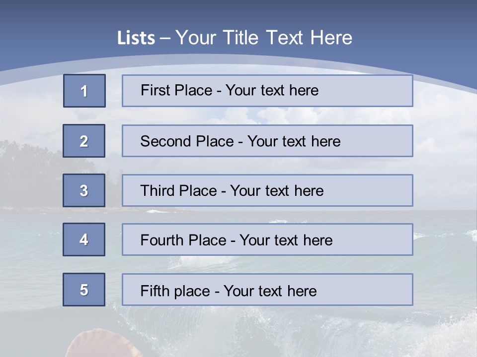 Ribs Waves Holiday PowerPoint Template