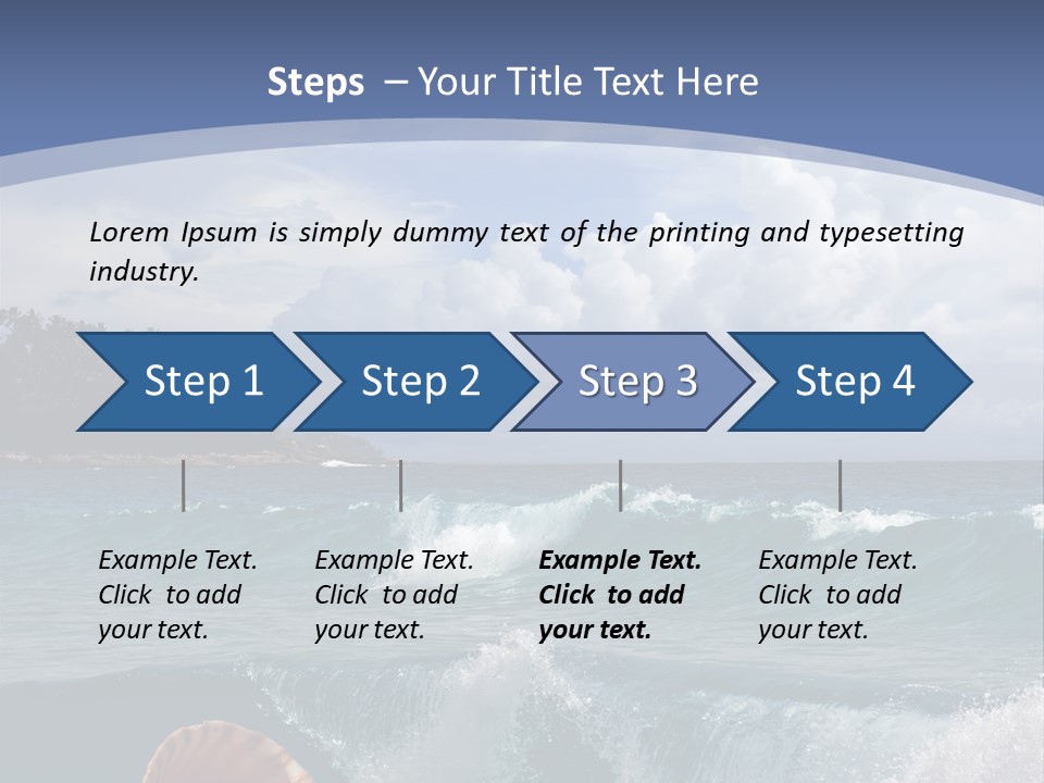 Ribs Waves Holiday PowerPoint Template