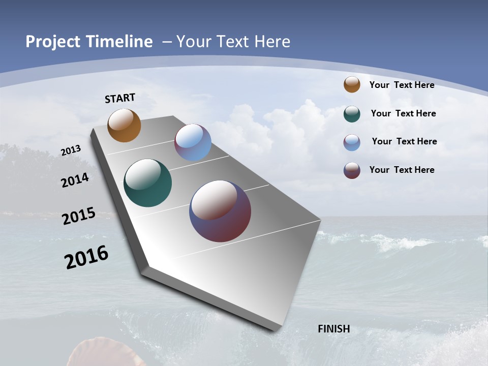 Ribs Waves Holiday PowerPoint Template