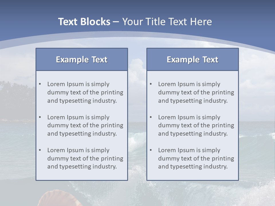 Ribs Waves Holiday PowerPoint Template