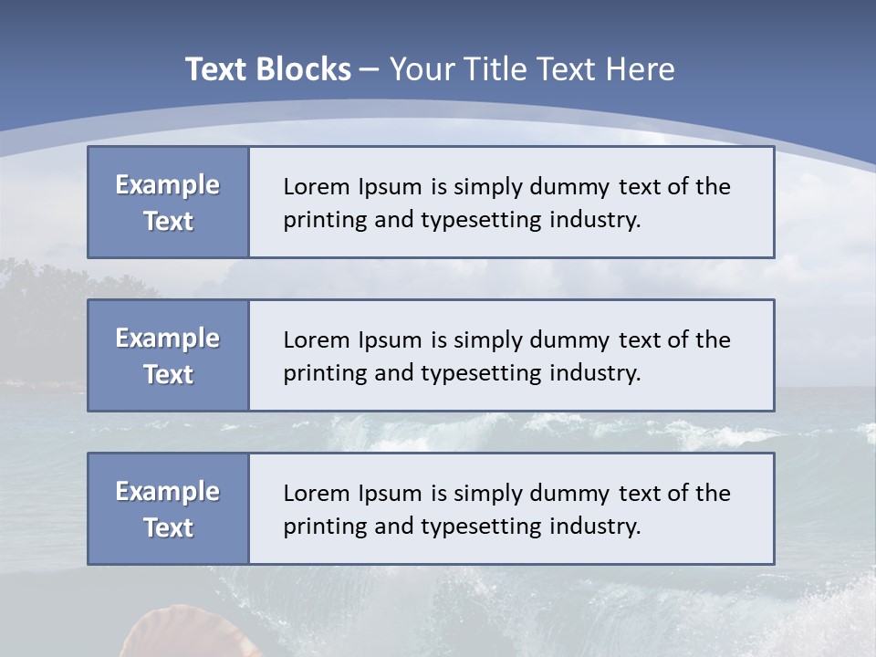 Ribs Waves Holiday PowerPoint Template